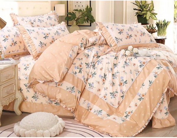 Lenjerie cu volanase si broderie 4 piese GM06 Lenjerie cu volanase si broderie 4 piese GM06